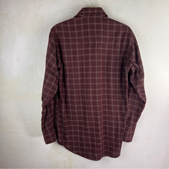 FLYING R RANCHWEAR BY RUDDOCK MFG CO. MADE IN USA. Size 15/33. Brown/White - Picture 2 of 3